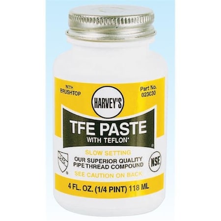Wm Harvey Co Wm Harvey Co 023030 1/4 Pint TFE Paste with Non Stick Surface 23030